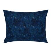 Dark Blue Night Sky With Sparkling Stars Nursery Or Home Decor And Fashion Fabric Smaller Scale