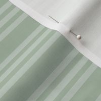 Bandy Stripe: Pastel Forest Green Horizontal Stripes