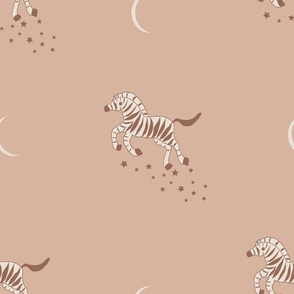 Safari Zebra in Warm Neutrals  colors _earthy tones_12x12