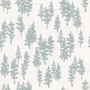 Backcountry Pines in Blue Gray (Medium)