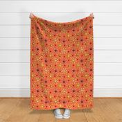 Stone Fruit Kaleidoscope (Peachy Orange small scale) 