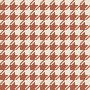 Houndstooth Autumn Amaro Panna Cotta / Cottagecore / Halloween / Large