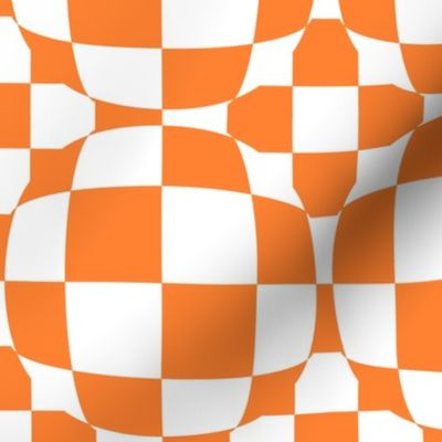 Orange and White Checkerboard Illusion