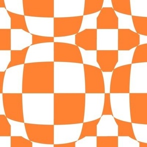 Orange and White Checkerboard Illusion