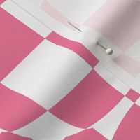 Pink and White Checkerboard Illusion
