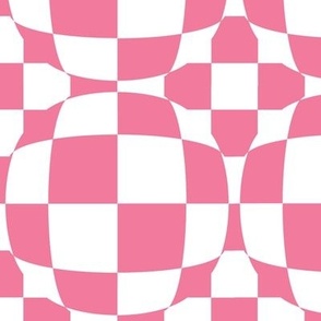 Pink and White Checkerboard Illusion