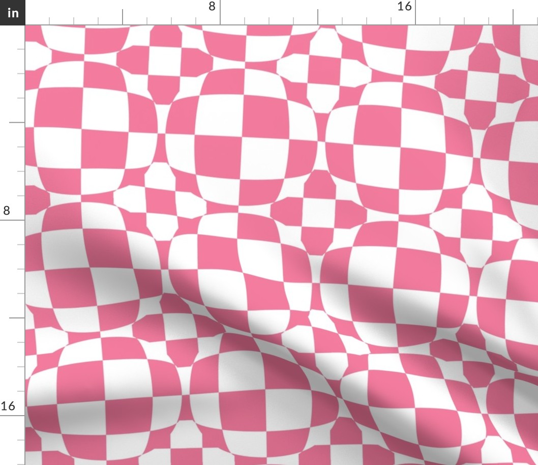Pink and White Checkerboard Illusion