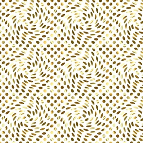 Twisted Polka Dots (small scale white background)