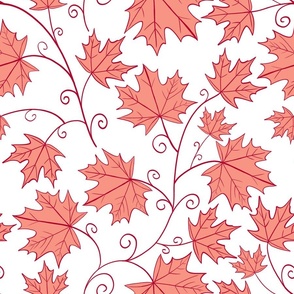 Maple Leaves red large