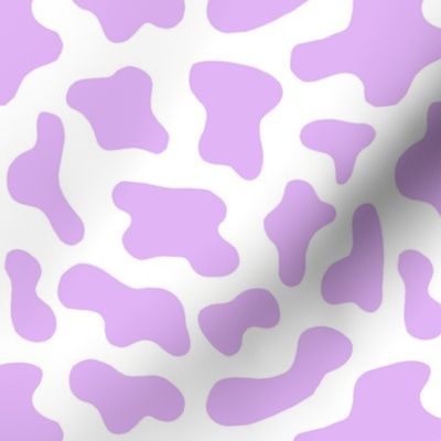 lavender cow print