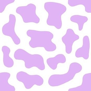 lavender cow print