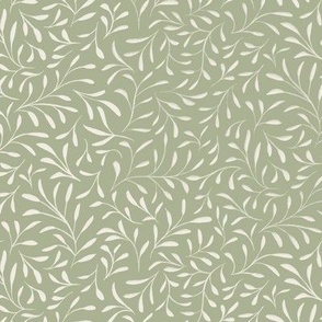 foliage - creamy white _ light sage green - small leaves on branches