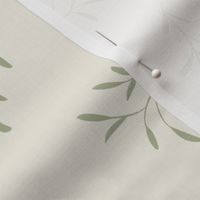 little branches - creamy white _ light sage green 02 - twigs