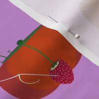 needles_ pins and strawberries - violet