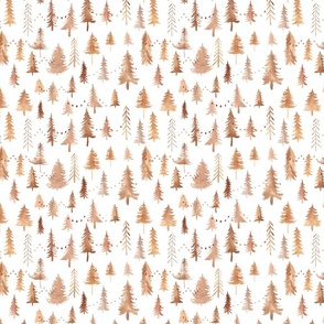 Copper Trees - Medium - White
