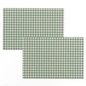  3/8" Gingham: Powdery Forest Gingham Check, Green Buffalo Plaid, Buffalo Check