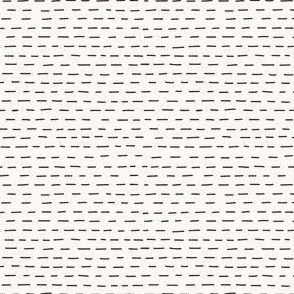 Stitching Rows Black - Cream - Medium