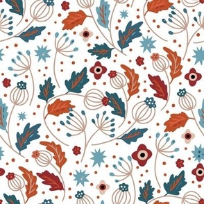 Fall Flower Floral Scandinavian Forest