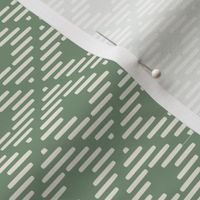Quill Diamond: Powdery Forest Green Geometric, Lodge, American Indian, Cabin