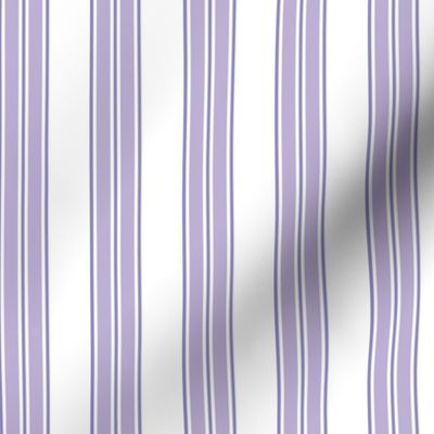 Stripe Lavender and Purple on fabric ground