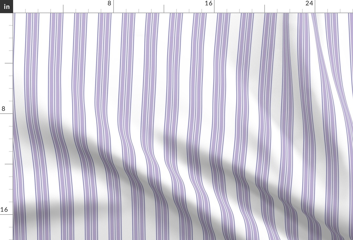 Stripe Lavender and Purple on fabric ground