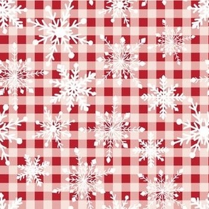 Be MERRY Mini Plaid with Snowflakes