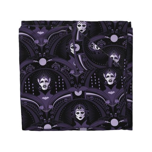 Grim Reaper & Vampire-Mystique Purple-Gothic-Skulls Blood-Halloween-Large