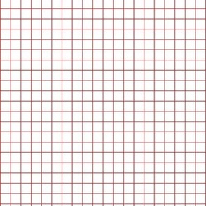 Grid Paper in White + Red