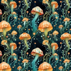 Art Nouveau Jellyfish