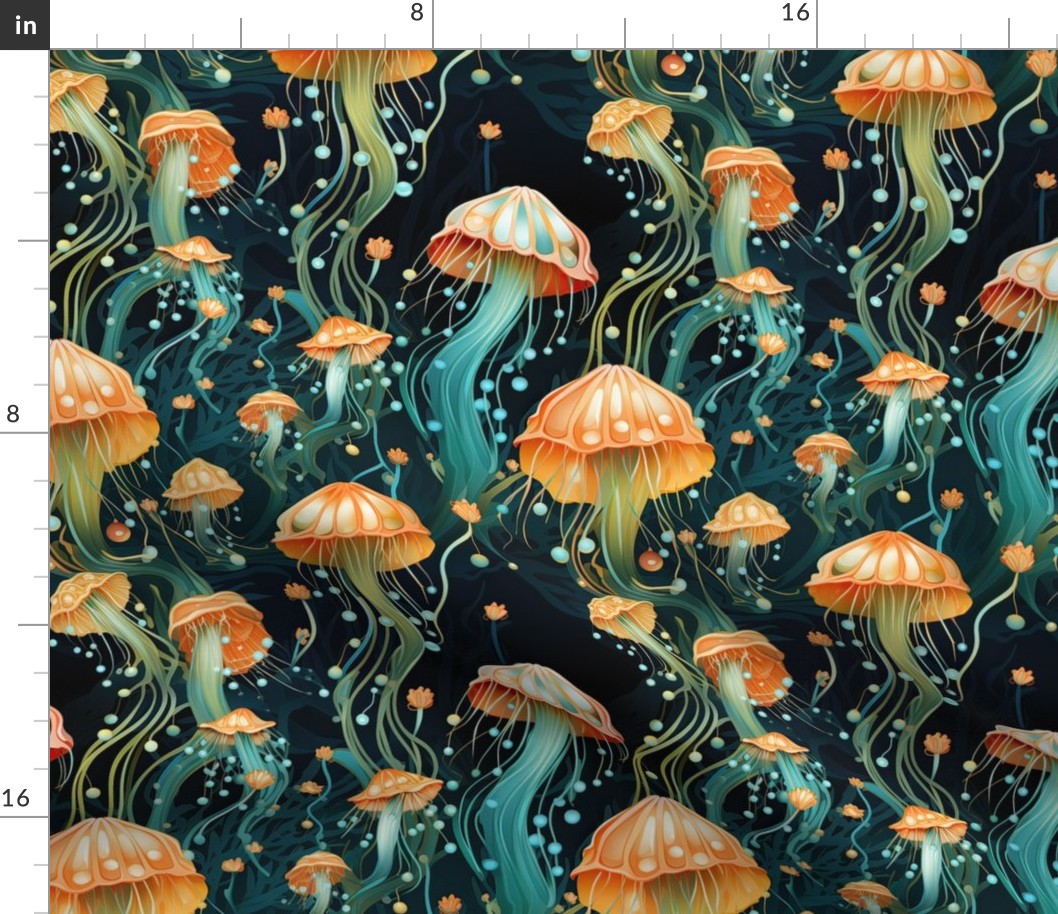 Art Nouveau Jellyfish