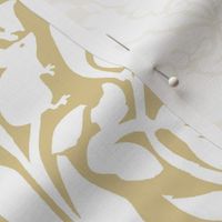 damask wild white on tan