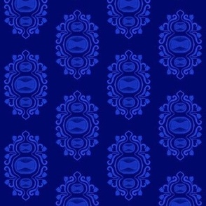 Victorian Monkey Pox pattern (blue)