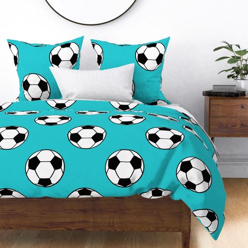 Soccer Ball - Aqua - Large