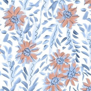 Wild Flowers  Country French Blue