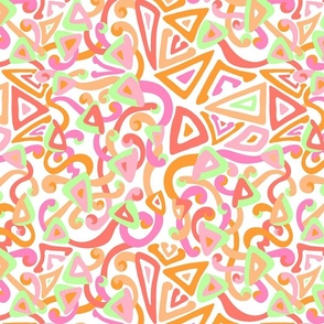 Doodle Isabella-Pink Green-Regular Scale 