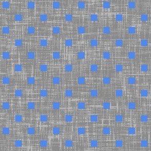 Blue particles on gray linen-weave by Su_G_SuSchaefer