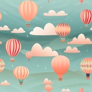 Floating Among the clouds 7 - hot air Balloons