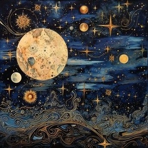 Celestial Cosmos Moon 