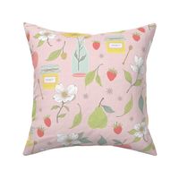 Country rustic fruit and honey (Light pink) - Medium