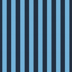 Vertical Stripes blue sea and NAVY  blue _ SMALL scale