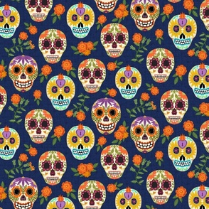 Day of the Dead - Dia de los Muertos - sugar skulls - cadaveras 10.5” 
