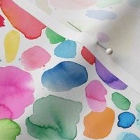 Watercolor joy Abstract Multicolor Brush stroke Rainbow Small