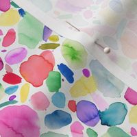 Watercolor joy Abstract Multicolor Brush stroke Rainbow Micro