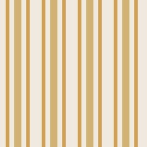 (L) vertical duo stripes in warm honey yellow and pink Large scale