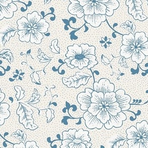 Chinoiserie Floral light blue M