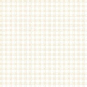 Striped Plaid Cream and Natural Light Cream Small Scale Blender coordinate pattern