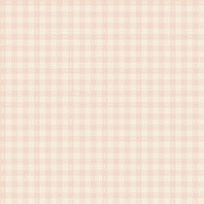 Striped Plaid Blush and Cream Small Scale Blender coordinate pattern