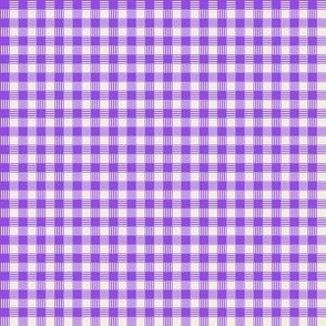 Striped Plaid Dark Lilac and Cream Small Scale Blender coordinate pattern