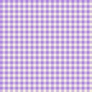 Striped Plaid Lilac and Cream Small Scale Blender coordinate pattern