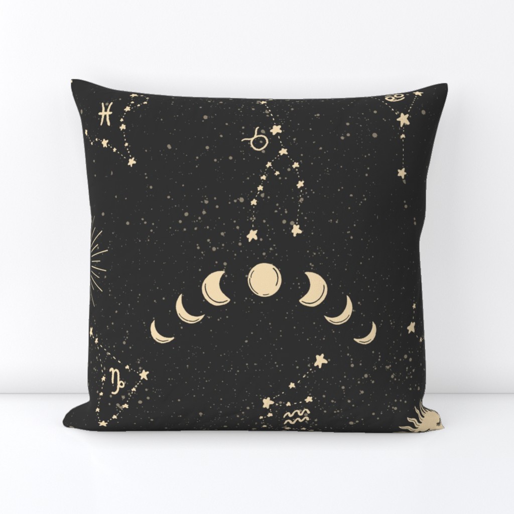 Witchy Nights |  Celestial Zodiac Sky | Large